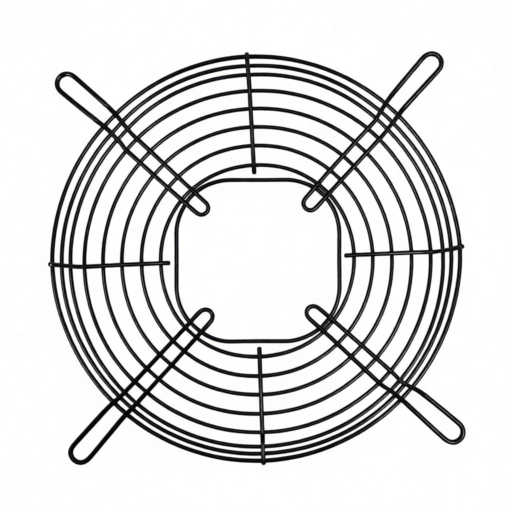 Refrigerator Freezer Condenser Motor Fan Blade Protective Grill Aluminum Heat Dissipation Ventilation Accessory Kit