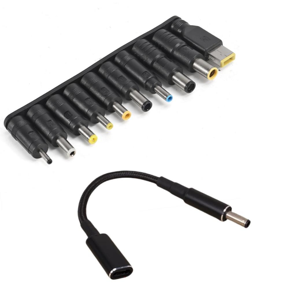 Универсальный набор штекеров DC для ноутбука 65 Вт Type C адаптер питания для ноутбука DC разъем наконечники разъема адаптера питания