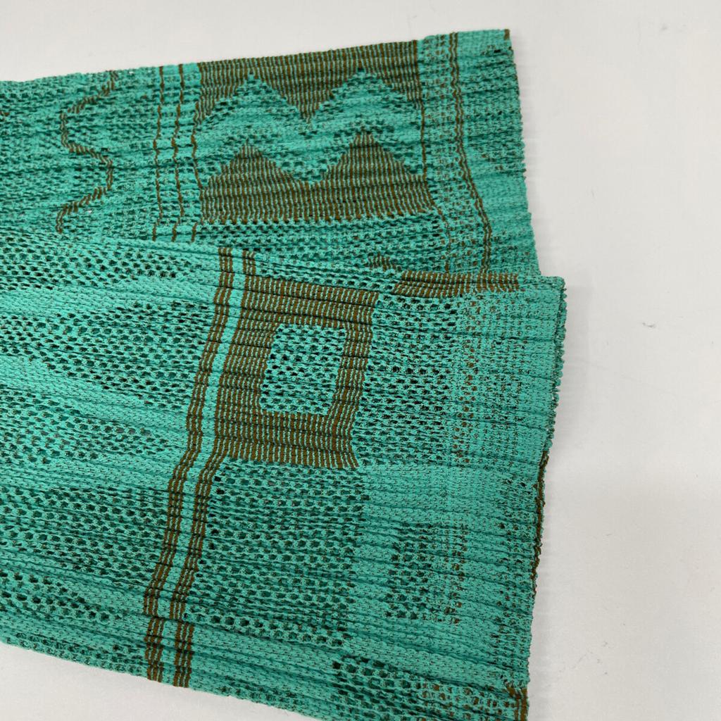 PLEATS PLEASE PP61-JD673 Зеленая плиссированная куртка с принтом по всей поверхности Куртка 3 зеленыйПодержанный