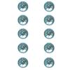 Plastic Rhinestone Stickers, Self-adhesive. , 5 Mm, 80 Pieces, Turquoise