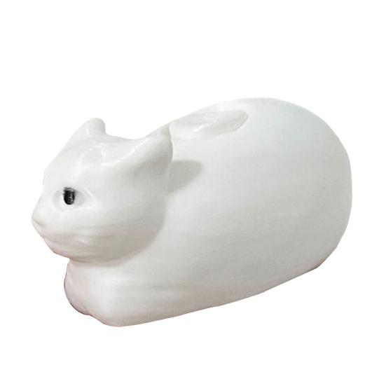 Вращающаяся фигурка кота-мем, 3D-печатная PLA-статуэтка вращающегося котенка, скульптура для домашнего офиса, украшение рабочего стола, орнамент, мем, коллекционный подарок