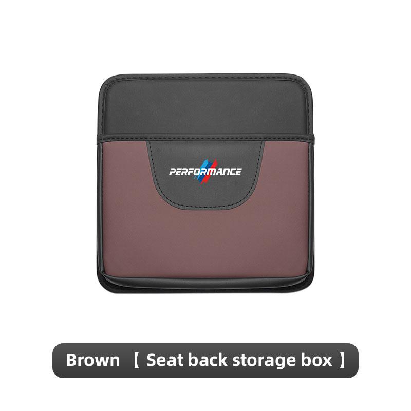 BBKD8 Car Multifunctional Leather Storage Box Seat Back Accessories For BMW E90 G80 M3 G30 M5 F82 F83 F20 F21 G42 F95 F96 G06 G07 M2 M