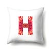 Polyester Pillowcase Home Geometric Striped Print Pillowcase 26 English Letter Cushion Cover