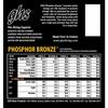 Ghs Phosphor Bronze Acoustic Guitar Strings, Light, 12-54, S325