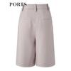 PORTS Women's Spring/Summer Oblique Placket Bermuda Shorts