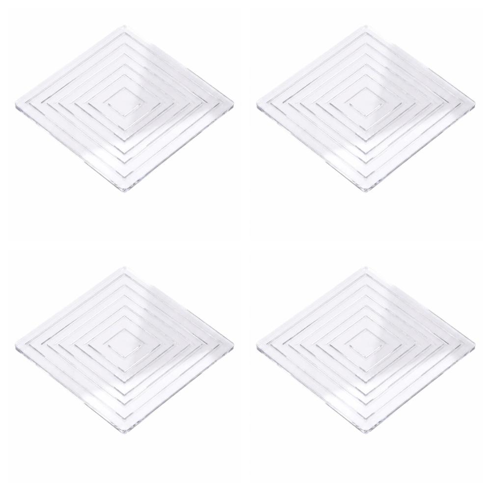 4Pcs Self Adhesive Silent Table Foot Mat Transparent Sofa Chair Foot Fixed Pads Sofa Corner