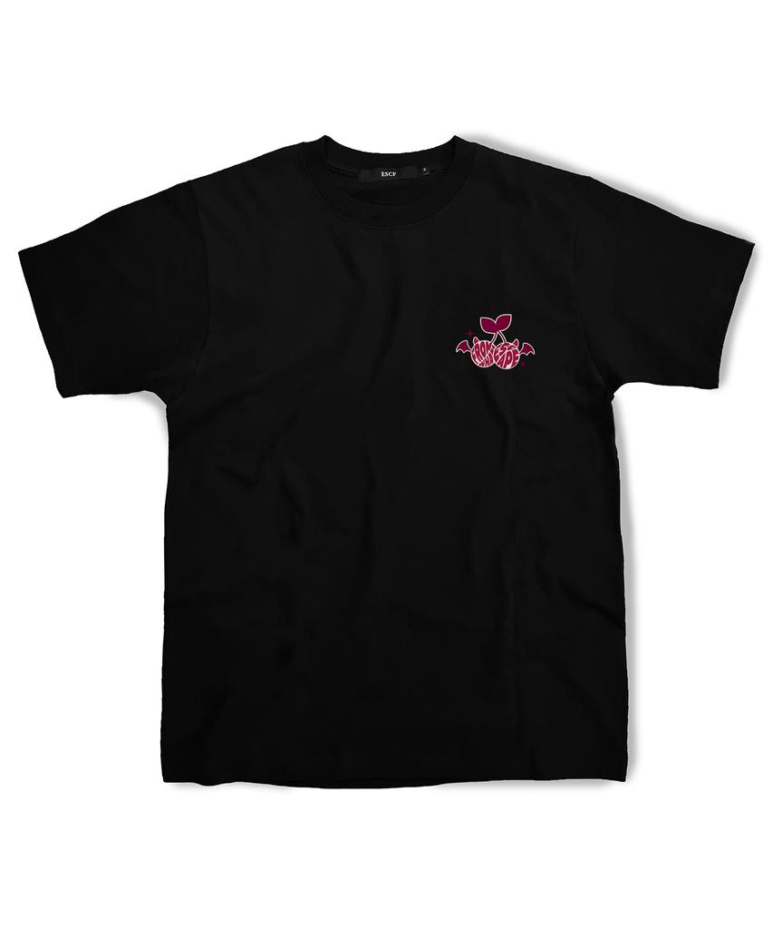 Черная футболка с логотипом Escape From Pink Cherry
