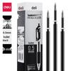 6906 Стержень для гелевой ручки Deli, 0,5 мм, шариковый наконечник, черный, совместим с нажимными нейтральными ручками