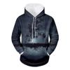 Spring and Autumn New Men's 3D Printed Casual Personalized Hoodie Hoodie Pullover