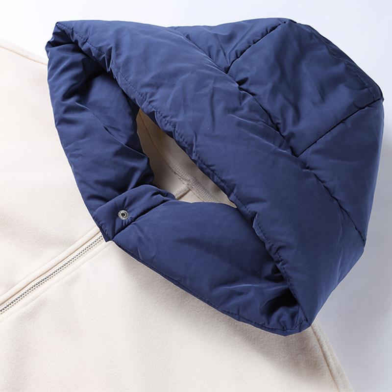 Женская повседневная куртка с капюшоном и длинными рукавами на шнурке, модное осенне-зимнее пальто на молнии с панелями, короткая свободная верхняя одежда для улицы