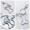 Goth Retro Star Bag Pendant Punk Cool Bone Shape Keyring Fashion Bone Keychain  Backpack