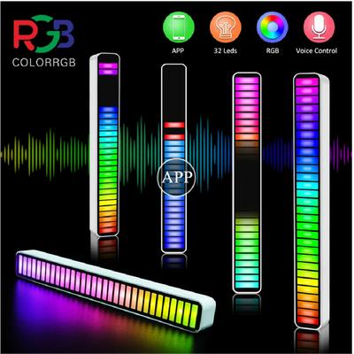 Украшение для дома 40 светодиодов RGB Музыкальный ритм Свет Динамическая лампа Многорежимная лента