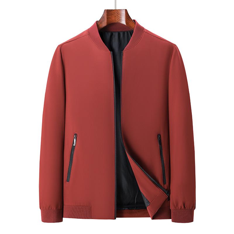 Весенне-осенняя мужская куртка-стойка, повседневный деловой топ, мужская куртка