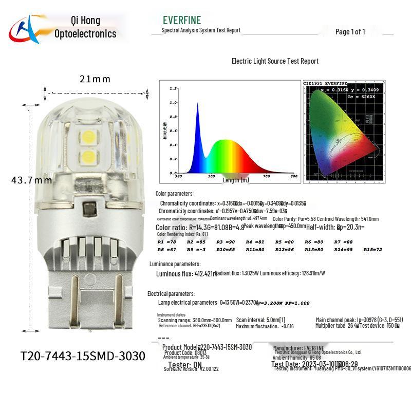 Универсальная светодиодная лампа стоп-сигнала высокой яркости W21/5W - Подходит для задних фонарей