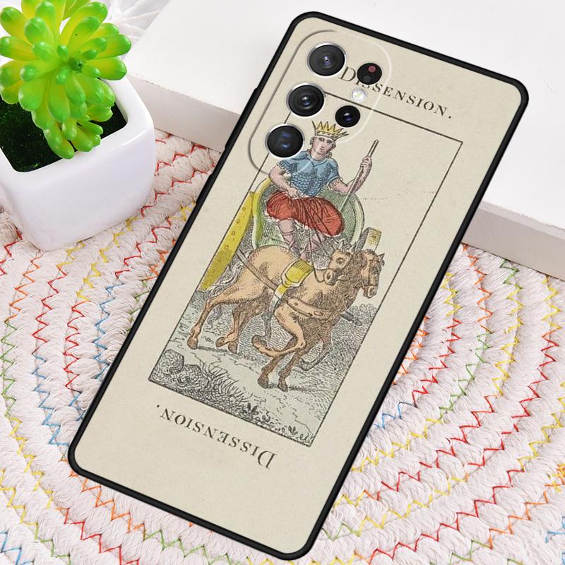 Tarot Egyptien de Dusserre Art TPU Phone Case For Samsung Galaxy note 10 pro S26 S25 S24 S23 S22 Ultra Plus S21 FE S20 Cover