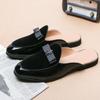Fashion Summer Fashion Half Slippers Genuine Leather Men’s Half Shoes for Men Shoes Mules Casual Designer Shoes Fashion Loafers Luxury