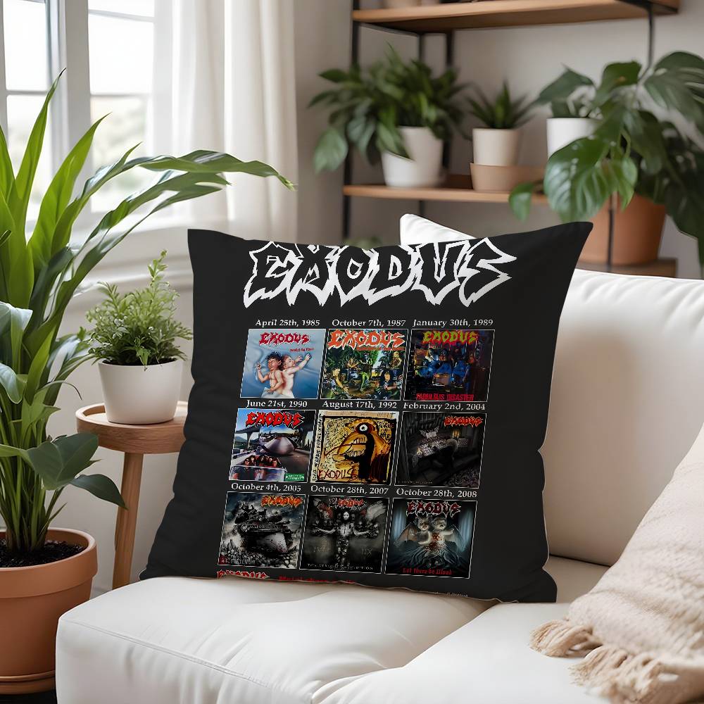 Rock Band-E-Exoduss Наволочка Плюшевая ткань Мягкая Наволочка Двусторонняя печать Наволочка Подарки для дома