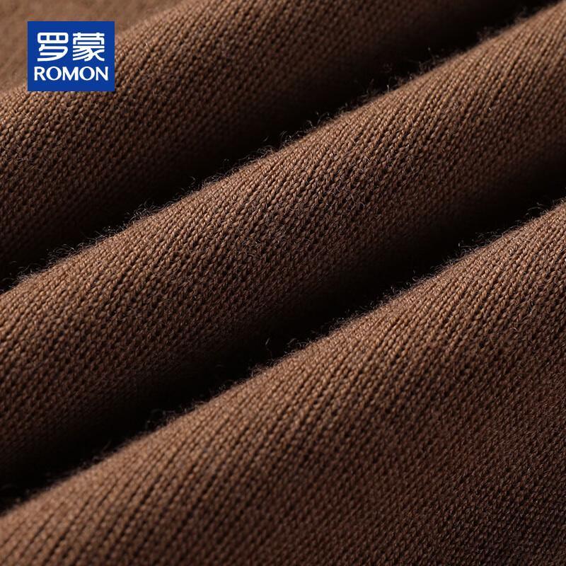 Romon Men's Half-High Collar Machine Washable Wool Blend Sweater