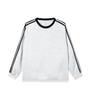 Women's Retro Three-Stripe Raglan Sleeve Hoodie: Autumn/Winter Casual Loose Fit