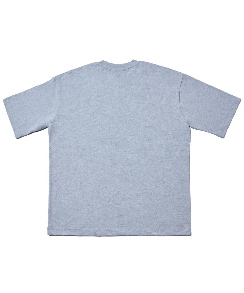 TEN PAST SEVEN Lettering Print T-Shirt - Gray
