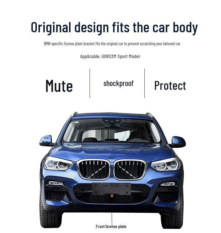 Держатель переднего номерного знака Manshi для BMW G08 X3/X4 M Sport