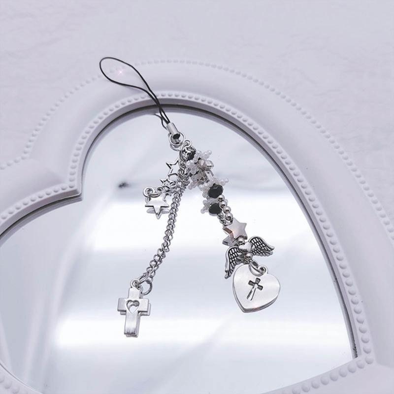 Cute Cellphone Strap Lanyard Gothic Phone Chain Rope for Keys Bag Accessories