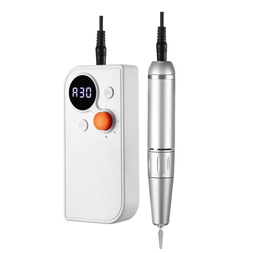 Перезаряжаемая электрическая пилка для ногтей, маникюрная машинка 30000 об/мин для удаления гель-лака