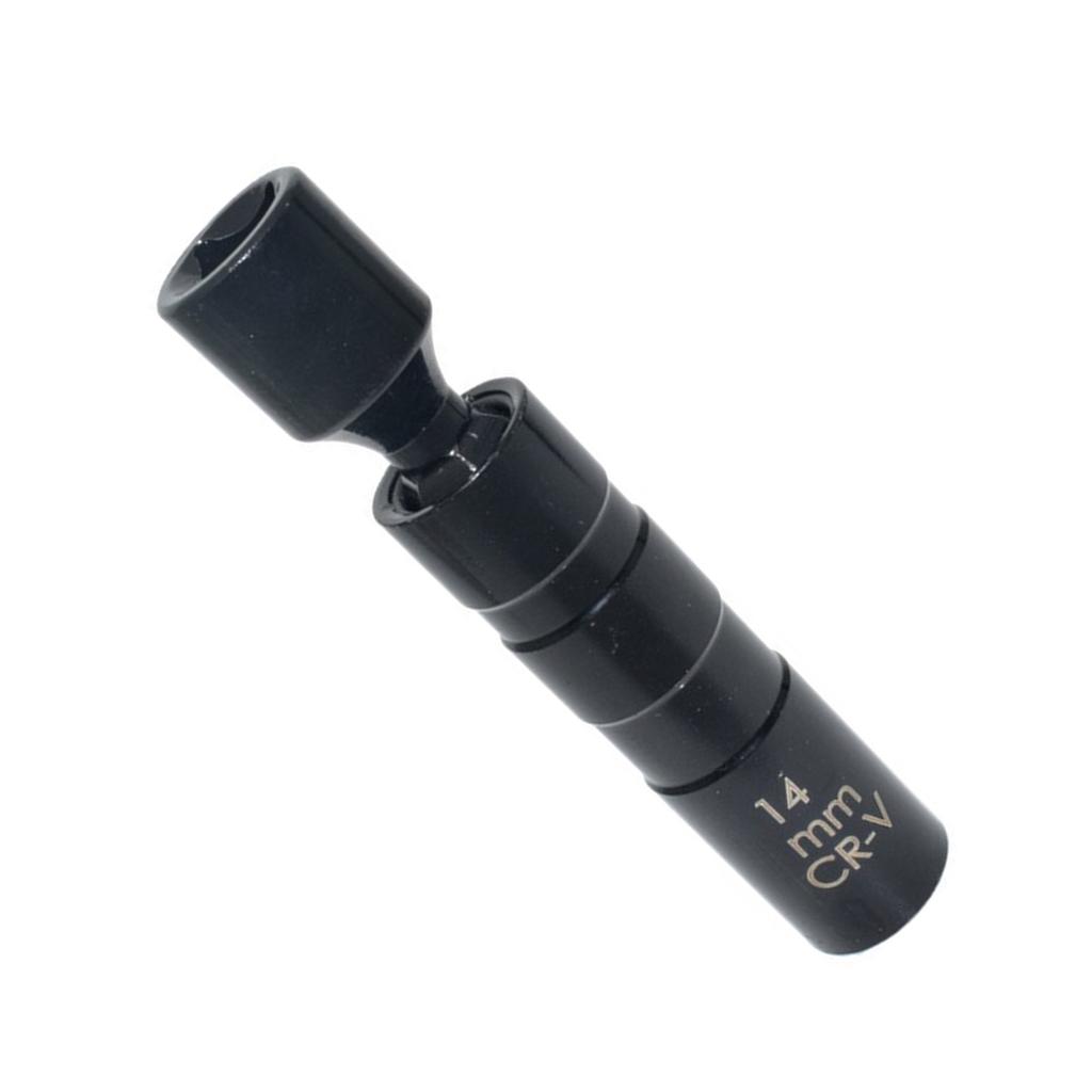 14mm 16mm Thin Wall Swivels Magnetic Spark Plug Socket 3/8inch Drive 12 Point Spark Plug Socket Removal for Motorcycle