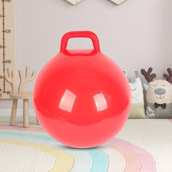 Kids Inflatable Ball Handle Horse Bouncing Toy 45cm Cartoon Bouncing Ball Beach Pool Toys Fun Stress Relief Gifts