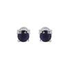 Lab Created Sapphire Stud Earring Women Jewelry, 925 Sterling Silver Handmade Jewelry