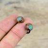 Кольцо с амазонитом, медное кольцо, изготовленное методом гальванопластики, ювелирные изделия с амазонитом ручной работы, регулируемое кольцо, красивые кольца с драгоценными камнями, ювелирные изделия, изготовленные гальваническим способом для подарка