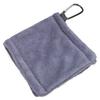 1Pcs Grey Outdoor Sports Towe Golf Ball Cleaning Towel Microfiber Scrub Cleaning Club Wipe Ball Towel Golf Ball Cleaning Towel