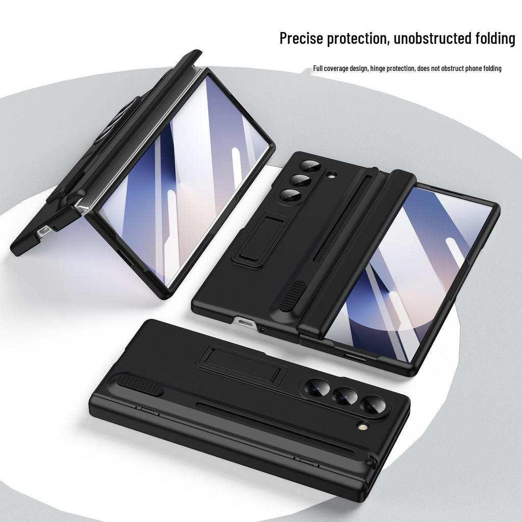 Защитный чехол для Samsung Z Fold7/6 с выдвижным слотом и держателем для стилуса