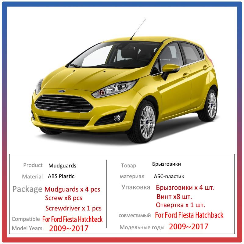 Автомобильные брызговики с защитой от брызг для Ford Fiesta 7 Mk7 хэтчбек 2009 ~ 2017, автомобильные брызговики, передние и задние крылья