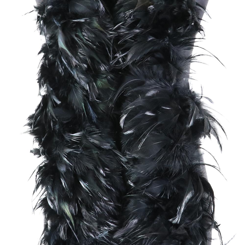 DIY 2meters Thicken Rooster Feathers Boa Crafts Natural Chicken Feather Scarf Making Carnival Party Clothes Handicraft Accessories