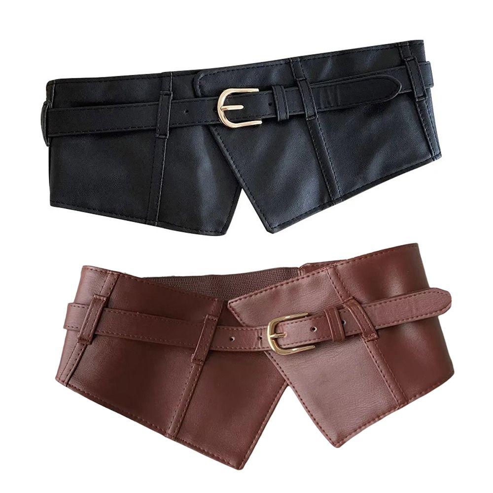 Широкий корсетный пояс с пряжкой из ПУ кожи, поясные ремни, кушаки для юбок, платьев, топов, свитеров, пальто