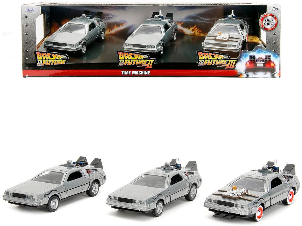 JADA TOYS Набор «Назад в будущее» Delorean Back To The Future 33399 1/32 1-2-3 [Предмет]