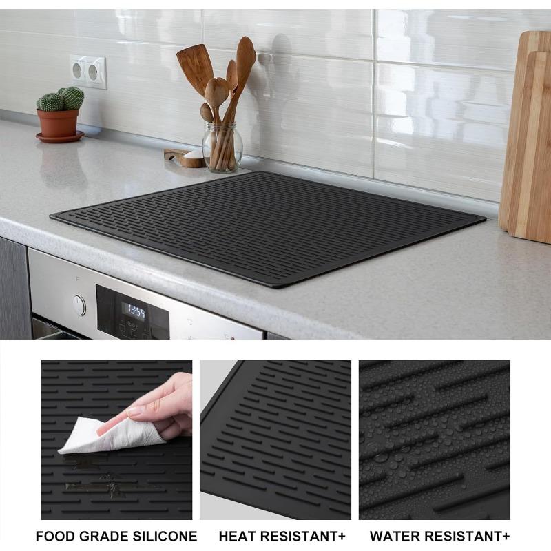 1PC Silicone Stove Top Protective Mat Electric Stove Top Cover, Kitchen Stove Protective Mat Multifunctional Sink Mat