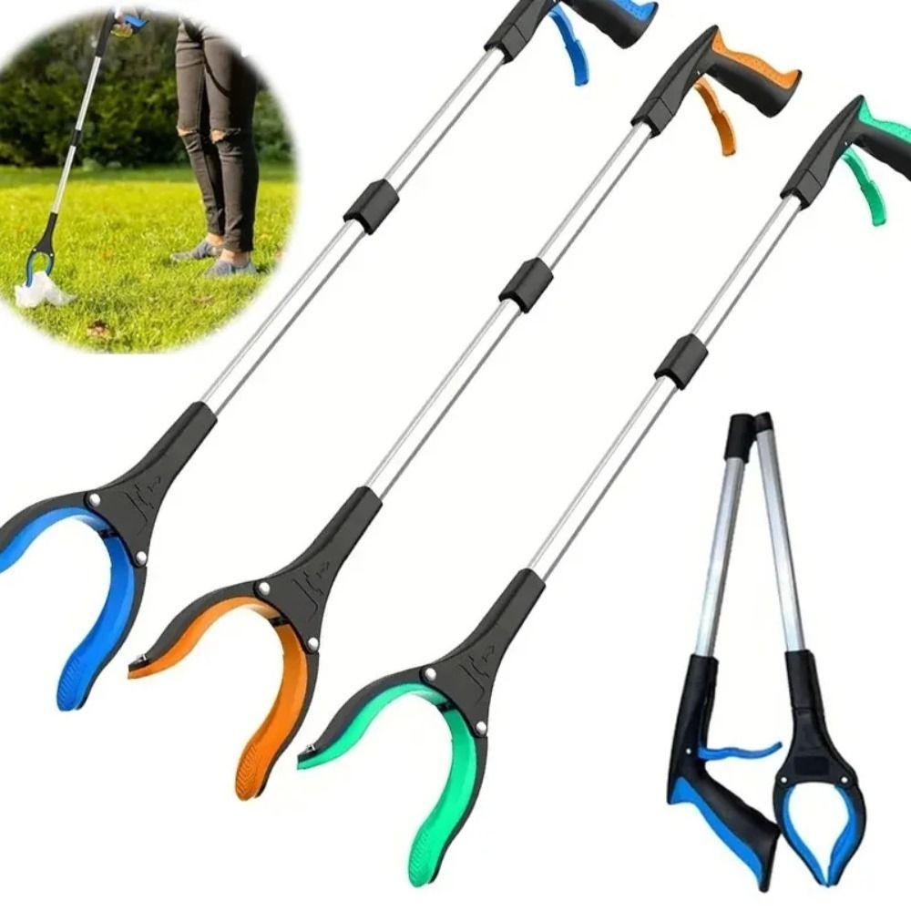 Easy To Hold Garbage Grabber Collapsible Trash Reacher Picker Foldable Litter Picker  Garden