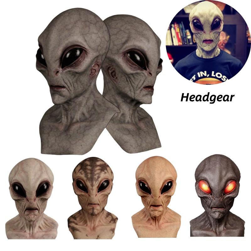 Halloween Alien Mask High-quality Latex Material For Realistic Look