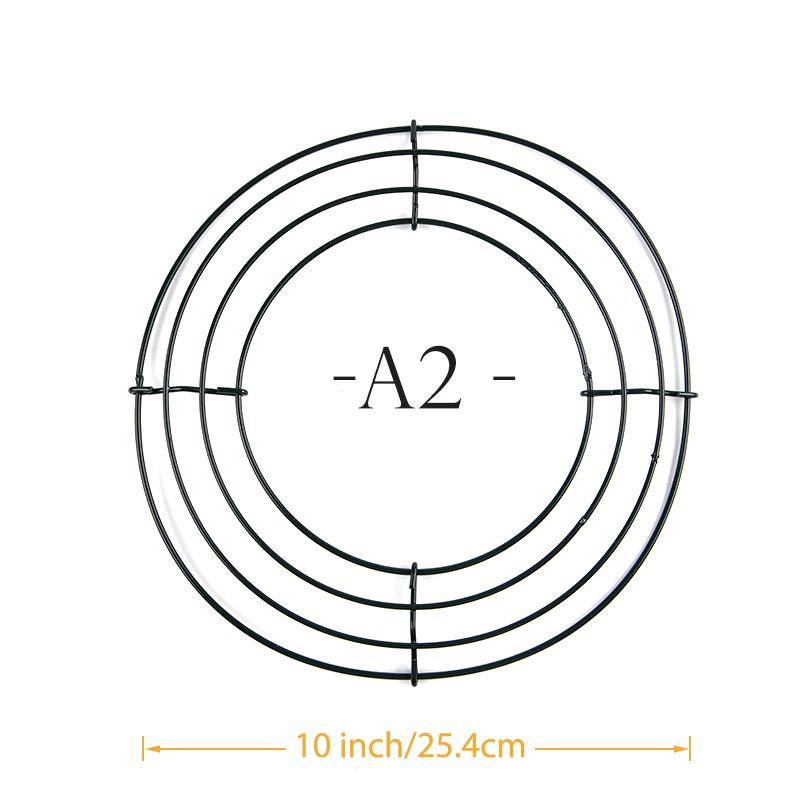 Круглый обруч Diy Рождественский проволочный венок Рамка настенная для свадьбы Валентина