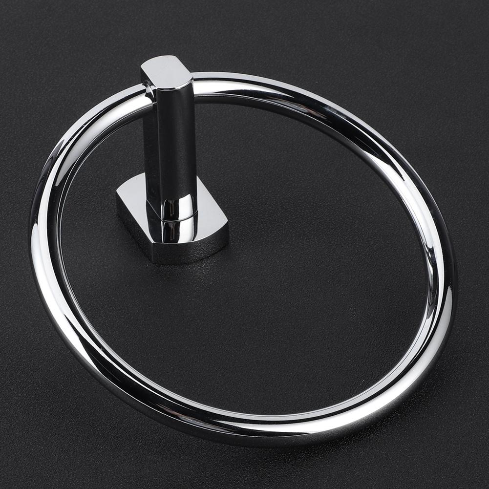 Stainless Steel Towel Ring Holder Round Wall Mounted Towel Rack Bathroom Accessories