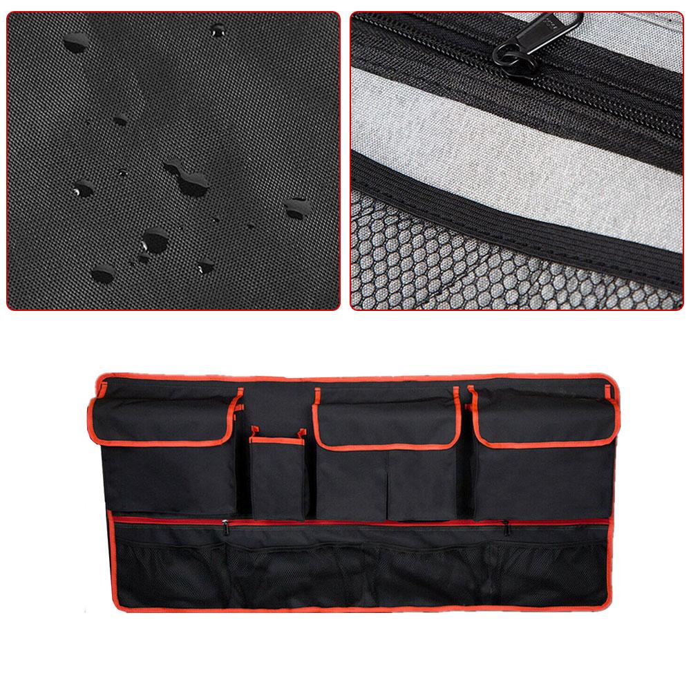 1Pc Multi-Pocket Car Trunk Organizer Hanging Back Seat Storage Bag with 9 Pockets Waterproof Oxford Cloth Universal Accessories