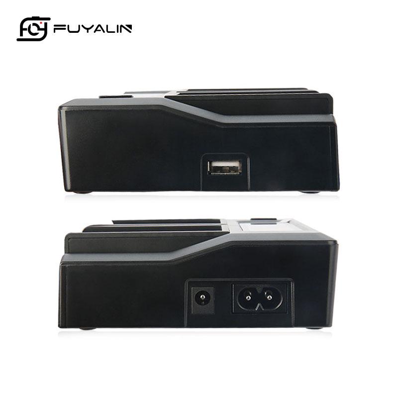 FUYALIN Двойное зарядное устройство для аккумуляторов NP-F770 F750 F550 F960