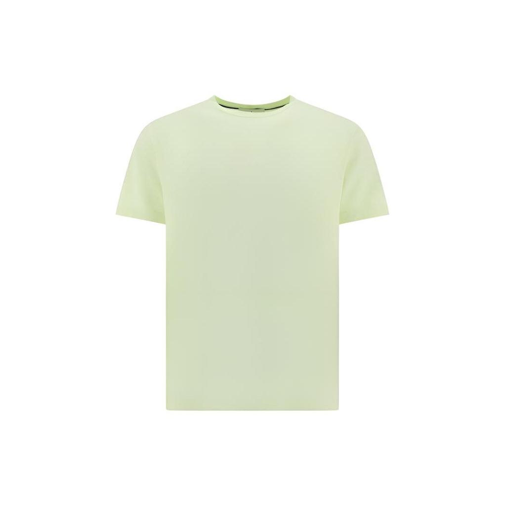STONE ISLAND Мужская футболка с коротким рукавом и круглым вырезом, с принтом логотипа компаса, SS23, топы, зелено-желтая, 78152NS89-V0052