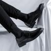 Летние кожаные туфли мужские деловые нарядные модные британские повседневные туфли на шнуровке для жениха 6698-R