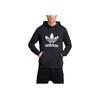 Adidas Толстовка с капюшоном Adicolor Classics Trefoil, черная/белая, мужская уличная одежда IM4489