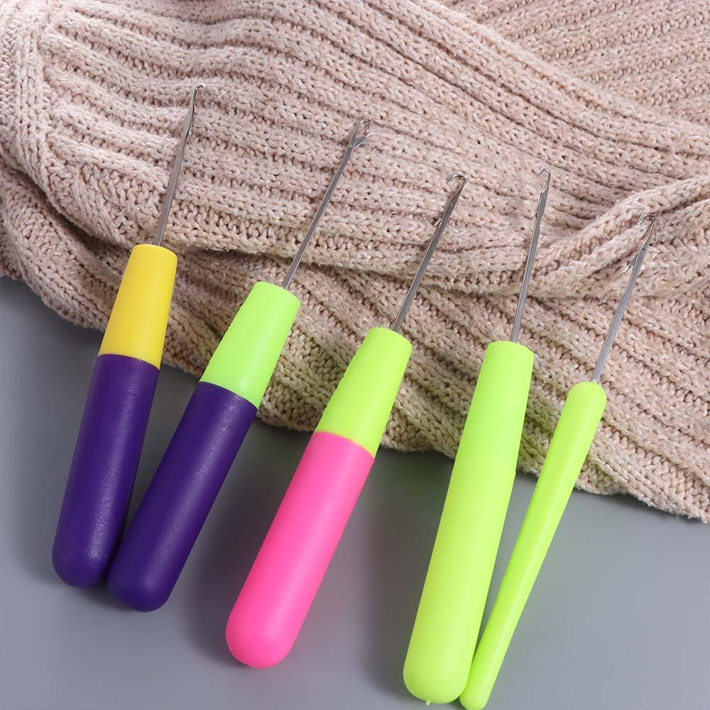 2PCS Micro Hook Dreadlock Crochet Needle Hair Extension Crochet Hook for Hair Weaving