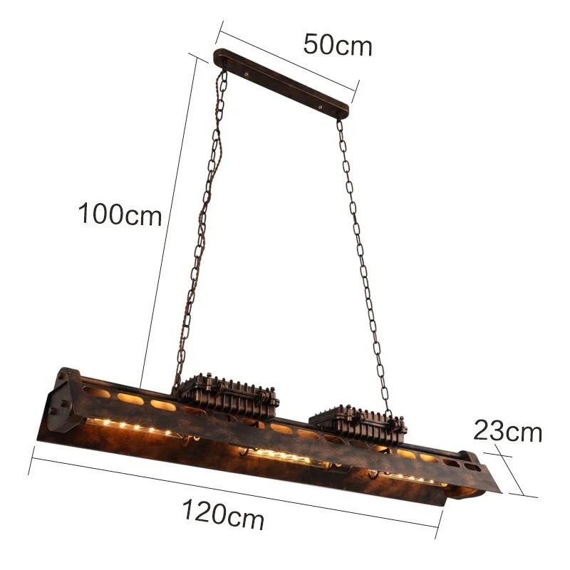 Американский индустриальный стиль креативная люстра ретро крутой железный декор светодиодные подвесные светильники для гостиной ресторана бара лофт