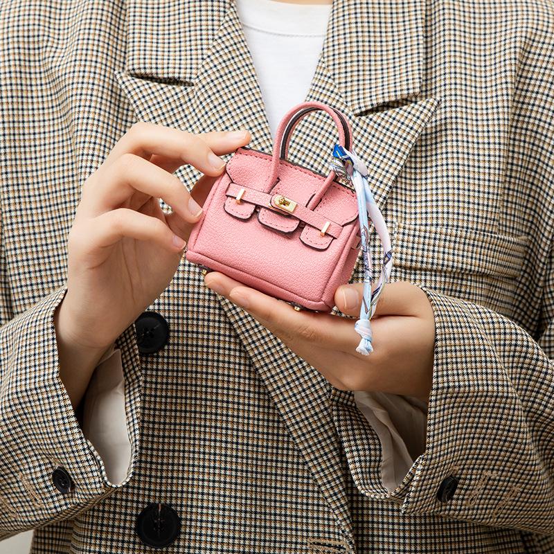 Платиновый мини-подвеска кошелек для монет и ключница - Креативный, милый шарм